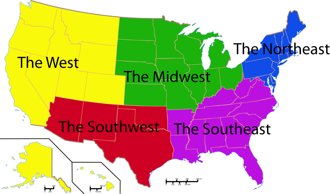 Webquest Regions Of The United States Home